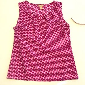Banana republic pink tank top size small